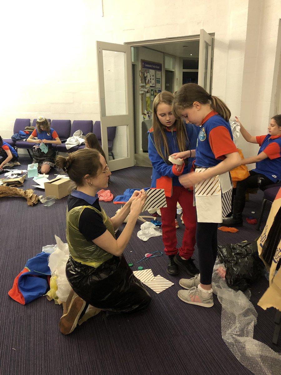1stDidsbury's tweet photo. Last night we had great fun raising money for @Girlguiding and @BBCCiN - we created our own strictly ballgowns out of recycling, then choreographed a very energetic group dance! 

£116.20 raised last night, with more donations still coming in now 🥳 https://t.co/DvjHXRThFX