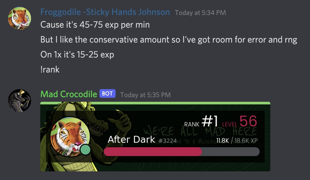 O Xrhsths Dyor Eth Sto Twitter 再po一个项目https T Co P7jir477nk Madcrocodile 芬兰团队下午花了1个多小时和里面的美国东岸小哥聊天 在这个永久3倍经验的频道里 他56级 我第一次看见这个等级 不知道有没有其他比他等级还高的人 预售日期 11 24 公开发售