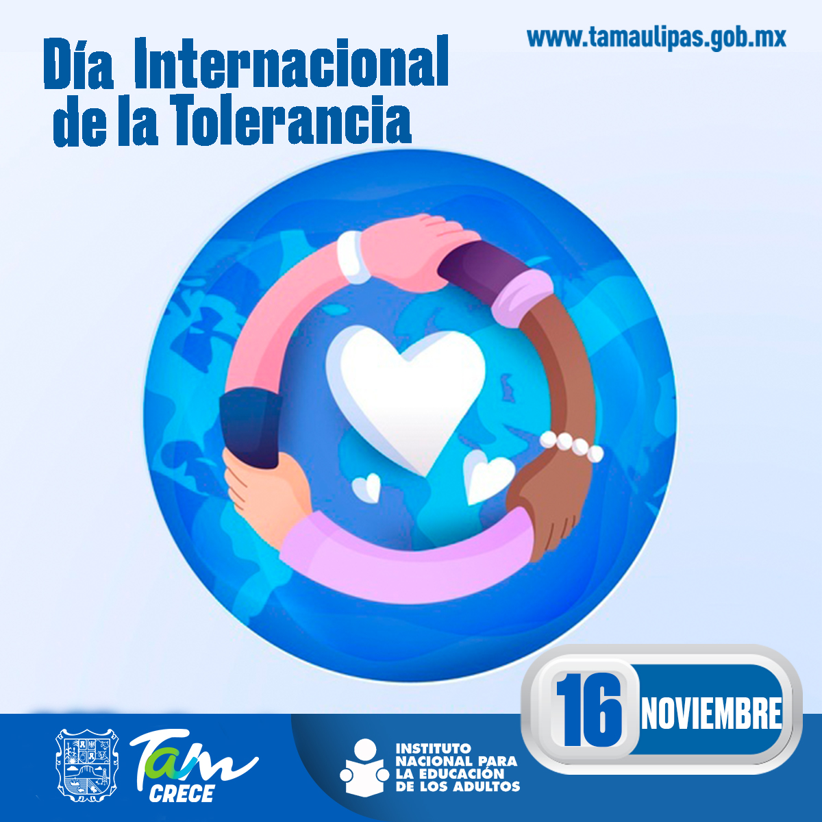 ITEAoficial's tweet photo. #Efemérides la Declaración Universal de Derechos Humanos, la #ONU estableció en 1995 el #DíaInternacionalParaLaTolerancia; que describe la tolerancia no solo como un deber moral, sino como un requerimiento político y legal para los individuos, los grupos y los estados. #EducaTam https://t.co/UqGU4QxcNr