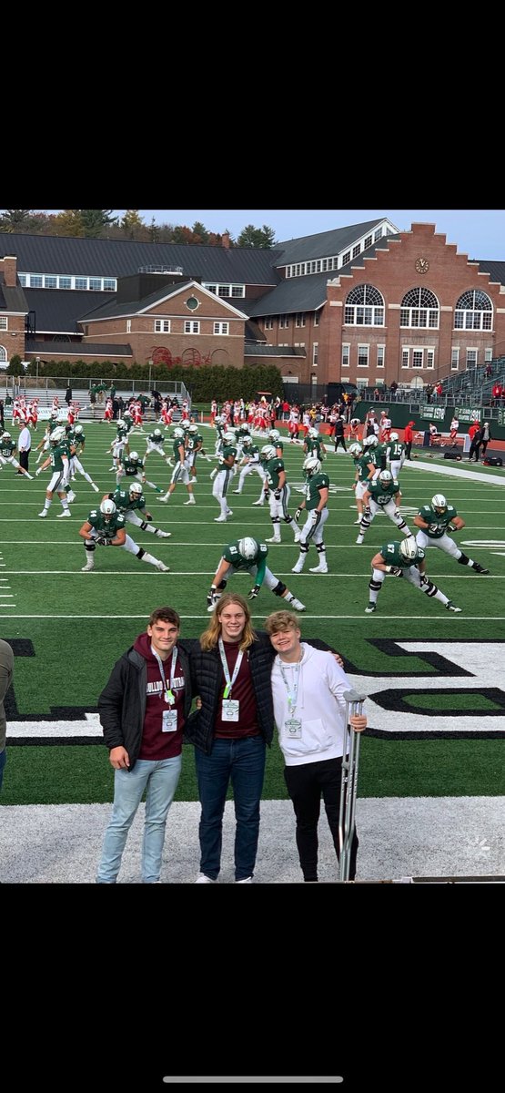 Huge thank you to <a href="/CoadyKeller1/">Coady Keller</a> <a href="/CoachDaft/">Kevin Daft</a> <a href="/BTeevens/">Buddy Teevens '79</a> for the amazing game day visit in #thewoods