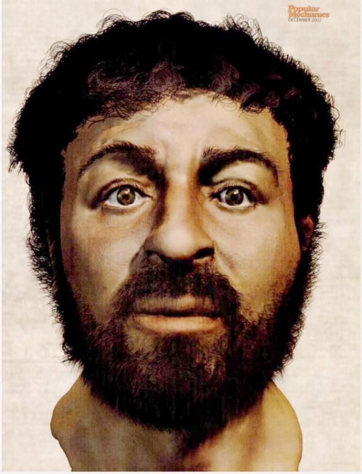 mfgort's tweet photo. @RightWingCope Considering Mary was from the middle east, she was neither white nor blonde; the same goes for her son. 
Historians say that this is more of an accurate portrayal of what Christ actually looked like. https://t.co/irLqnZZlAW