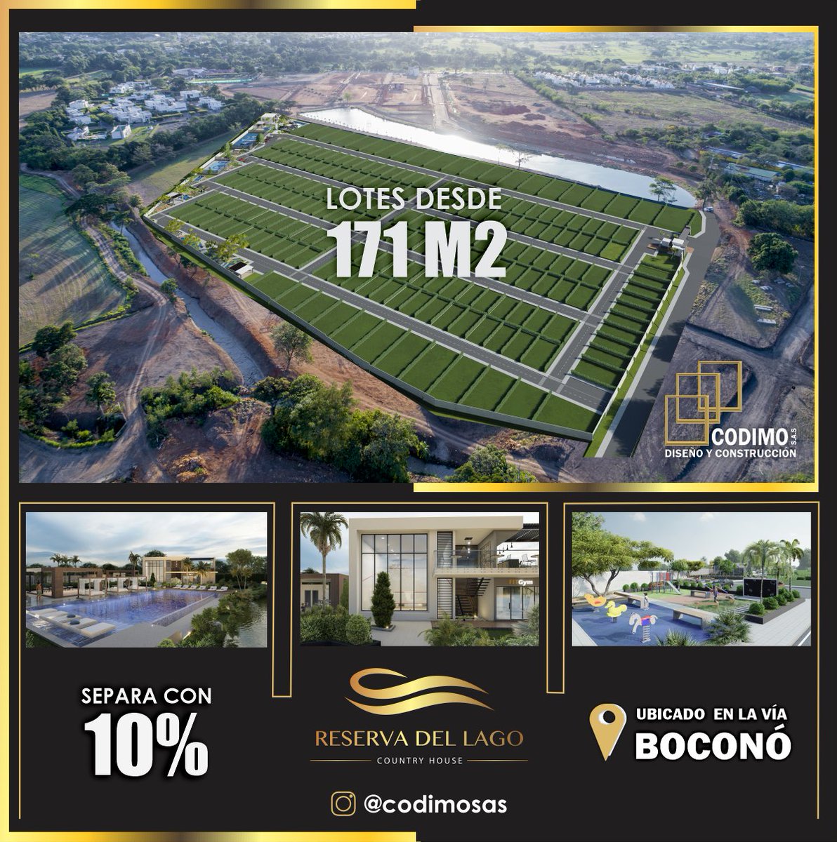 codimosas's tweet photo. EL MEJOR CONJUNTO CAMPESTRE DE LA CIUDAD!!! Piscina de adultos con vista al lago, terraza, cancha de squash, Tennis, piscina para niños con zona de gateadores, mini campo de golf, todo en este ESPECTACULAR proyecto🤩 desde $94.050.000 📍Ubicado en la vía boconó!! #ReservaDelLago https://t.co/jbD8sZQEuu