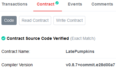 The #NFT source code has been verified on Snowtrace! For those that are curious, you can check the source code here: snowtrace.io/address/0x0b88…