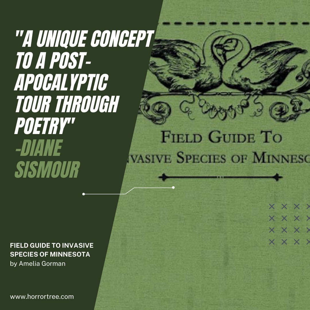 The Horror Tree (@horrortree) on Twitter photo Today we present Diane Sismour's (<a href="/dianesismour/">Diane Sismour</a>) review of the Field Guide to Invasive Species of Minnesota by Amelia Gorman (<a href="/gorman_ghast/">Amelia Gorman</a>)
horrortree.com/epeolatry-bookβ¦
#AmReading #AmWriting #WritersLife #bookworm #IndieWriter #IndieAuthors Today we present Diane Sismour's (<a href="/dianesismour/">Diane Sismour</a>) review of the Field Guide to Invasive Species of Minnesota by Amelia Gorman (<a href="/gorman_ghast/">Amelia Gorman</a>)
horrortree.com/epeolatry-bookβ¦
#AmReading #AmWriting #WritersLife #bookworm #IndieWriter #IndieAuthors