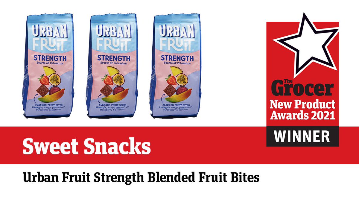 The Grocer (@thegrocer) on Twitter photo The New Product Awards winner in the Sweet Snacks category is:
Urban Fruit Strength Blended Fruit Bites
Congratulations <a href="/UrbanFruit/">Urban Fruit</a>!
#NewProductAwards The New Product Awards winner in the Sweet Snacks category is:
Urban Fruit Strength Blended Fruit Bites
Congratulations <a href="/UrbanFruit/">Urban Fruit</a>!
#NewProductAwards