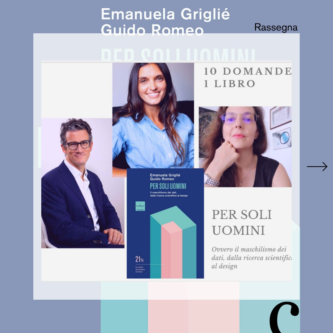 codice_edizioni's tweet photo. ✒️ Gabriella @vindunno Bernardi ha intervistato @emgriglie e @GuidoRomeo per il suo blog Astrocom et al. 

Per conoscere qualche retroscena alla realizzazione di Per soli uomini, leggete l'intervista completa qui 👉🏻 https://t.co/vROm2nRPEb https://t.co/JqtZvT4g6A