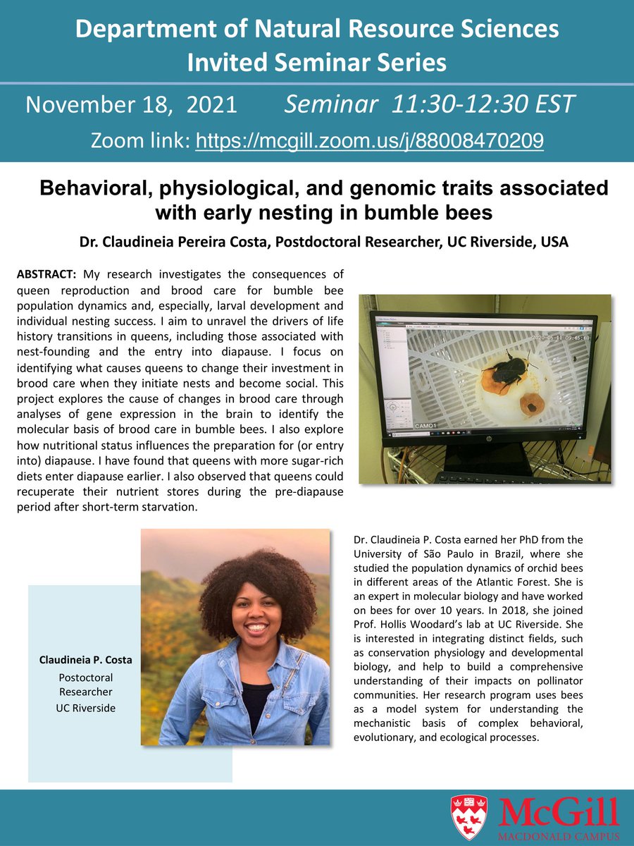 It will be a pleasure to talk about one of the most fantastic bees, bumble bees. <a href="/jpgillung/">Jessica Gillung</a> Thank you very much for the invitation.
