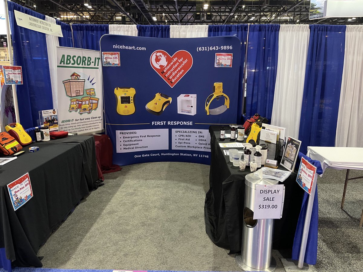 At IAAPA convention. Selling odor products and umbrella stands.