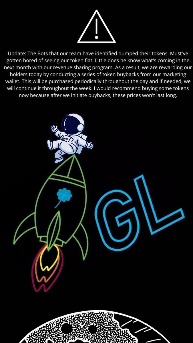 Lex_630's tweet photo. @goodfvckinglvck 💯🚀

BOTS are finally outta here!! Loading up on these dips 💰

The ETH rewards are gonna be insane! Can’t wait to start pushing this to higher floors. DYOR and LOAD UP 💰💰💰

https://t.co/klZVZiamb4 https://t.co/16H2YrmnNg