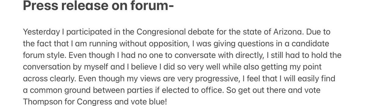 Chainey (@thomps4congress) on Twitter photo 