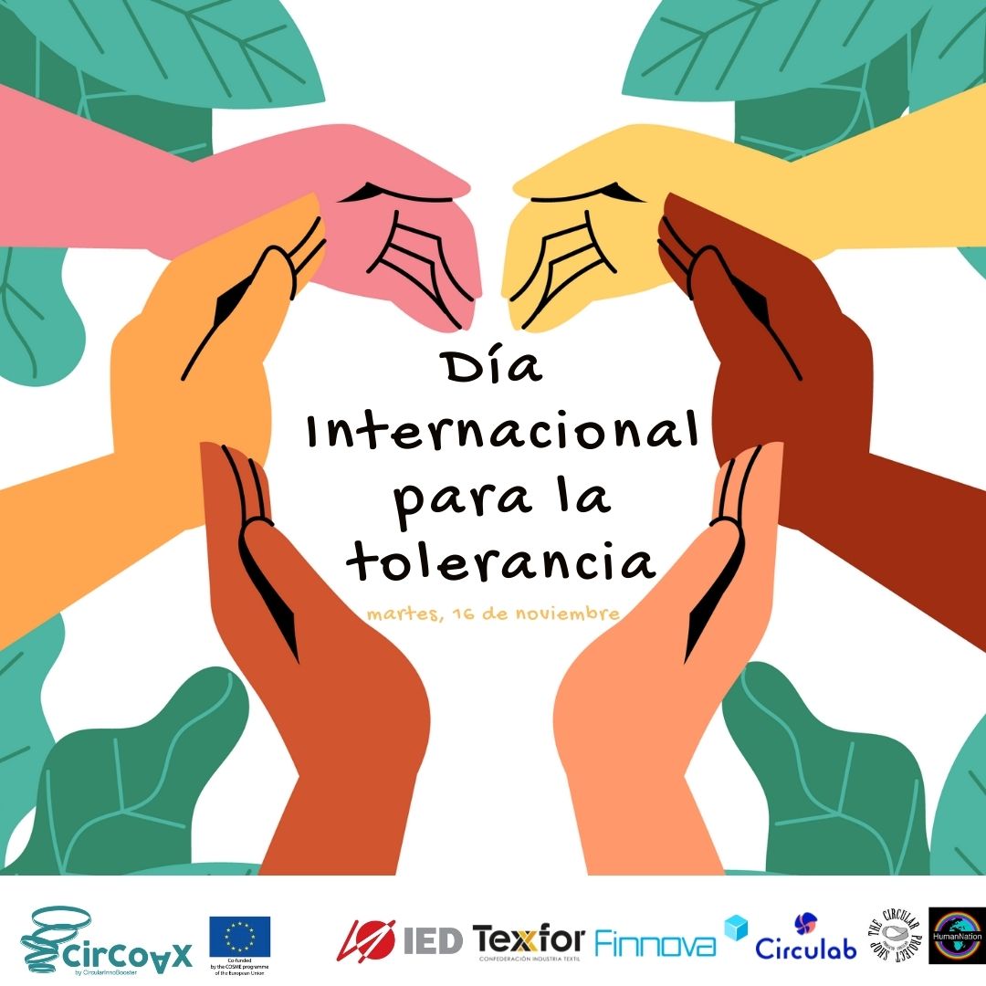 CirCoAx_'s tweet photo. 📢#DíaParaLaTolerancia

➡️La tolerancia y el respeto son las bases para la #economíaregenerativa 🌏

Nuestro proyecto #COSME_EU pone el foco en las personas, garantizando la convivencia de las diferentes comunidades y culturas.✅

Conócenos 👇

https://t.co/UuIpnmvQSd https://t.co/GLR5nZbsdW