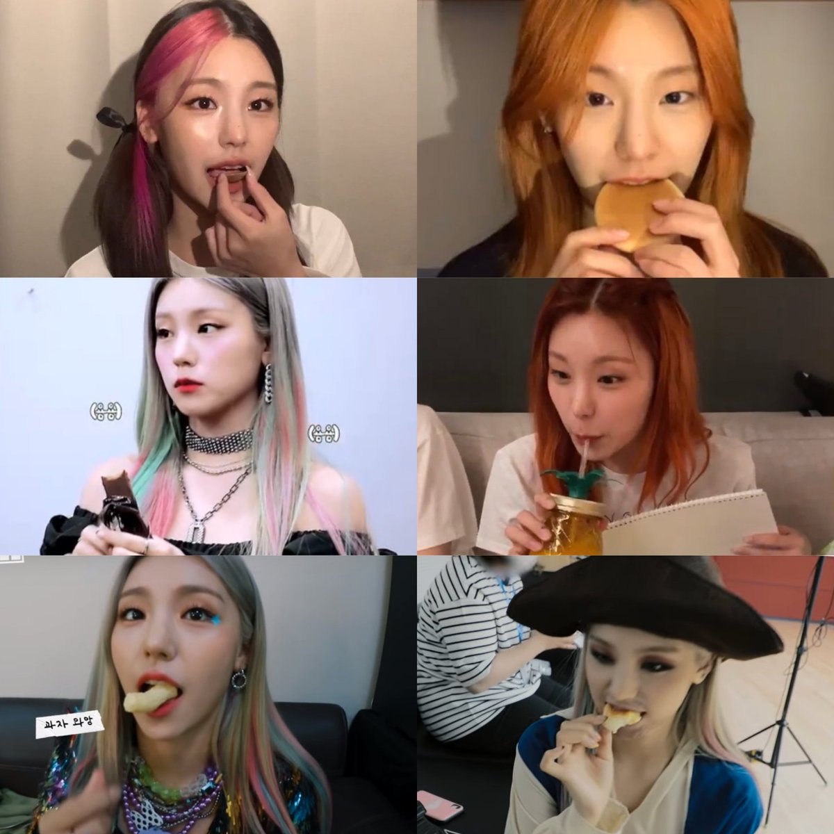 FIVEOFITZY's tweet photo. the rest of itzy:                   meanwhile yeji: https://t.co/7ce7GSHpOI