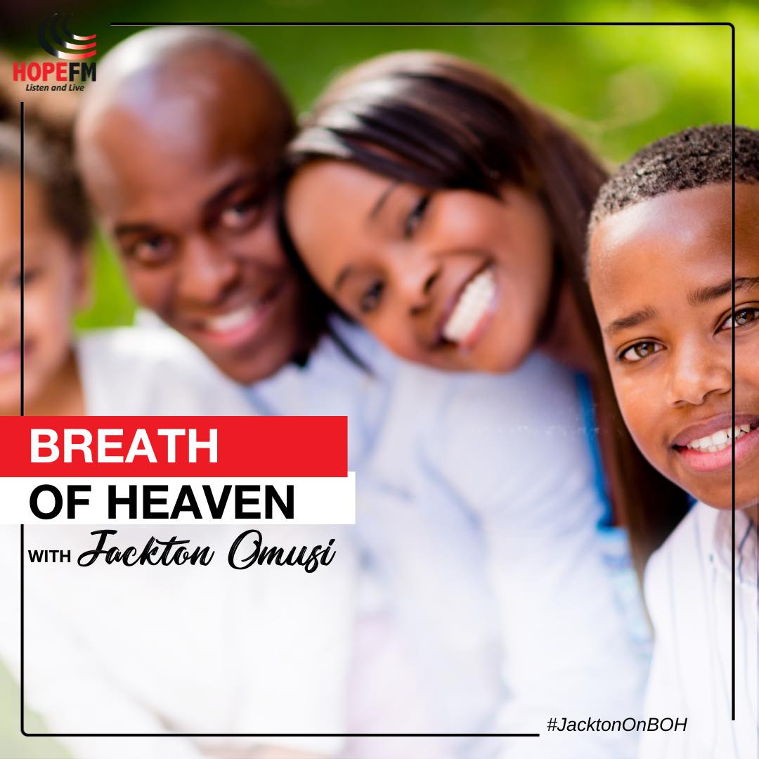 Every new day presents a learning opportunity to parents helping them bring up disciplined children.
Tonight on #BreathOfHeaven we seek to find out how to set healthy boundaries with children.
Share your thoughts on SMS 20933
WhatsApp 0717 400555
#FamilyTuesday <a href="/HopeFMLive/">Hope FM Live</a>