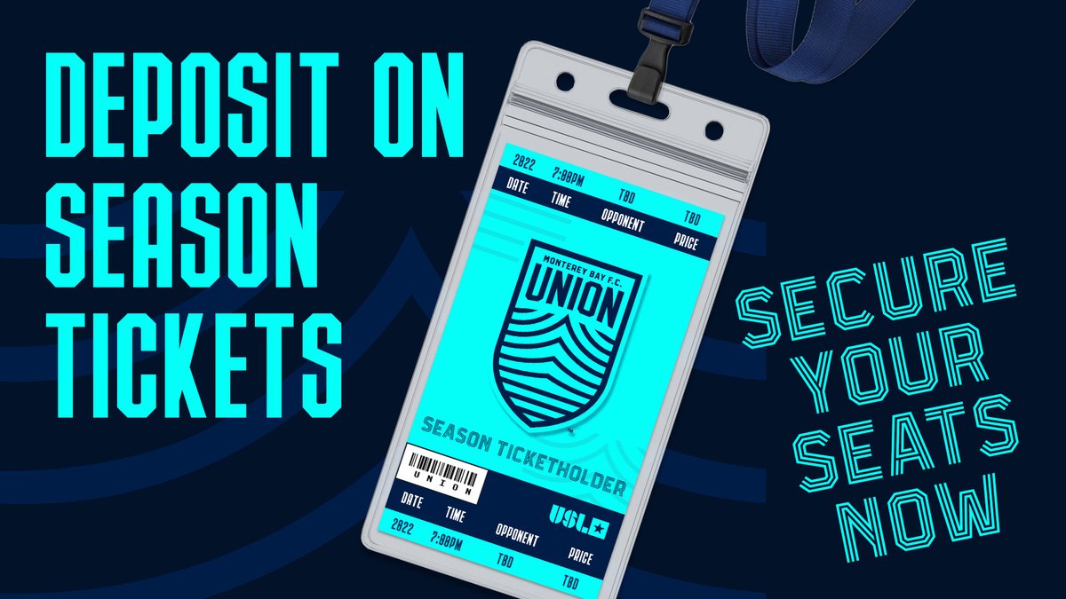 MontereyBayFC's tweet photo. 📢 We are counting down the days until the 2022 season opener! Drop a deposit and secure your season tickets today!

🔗 https://t.co/i6lItwYfPN

#MBFC #MontereyBayFC #MBFCunion #MBFCallin https://t.co/eoLrQG847s