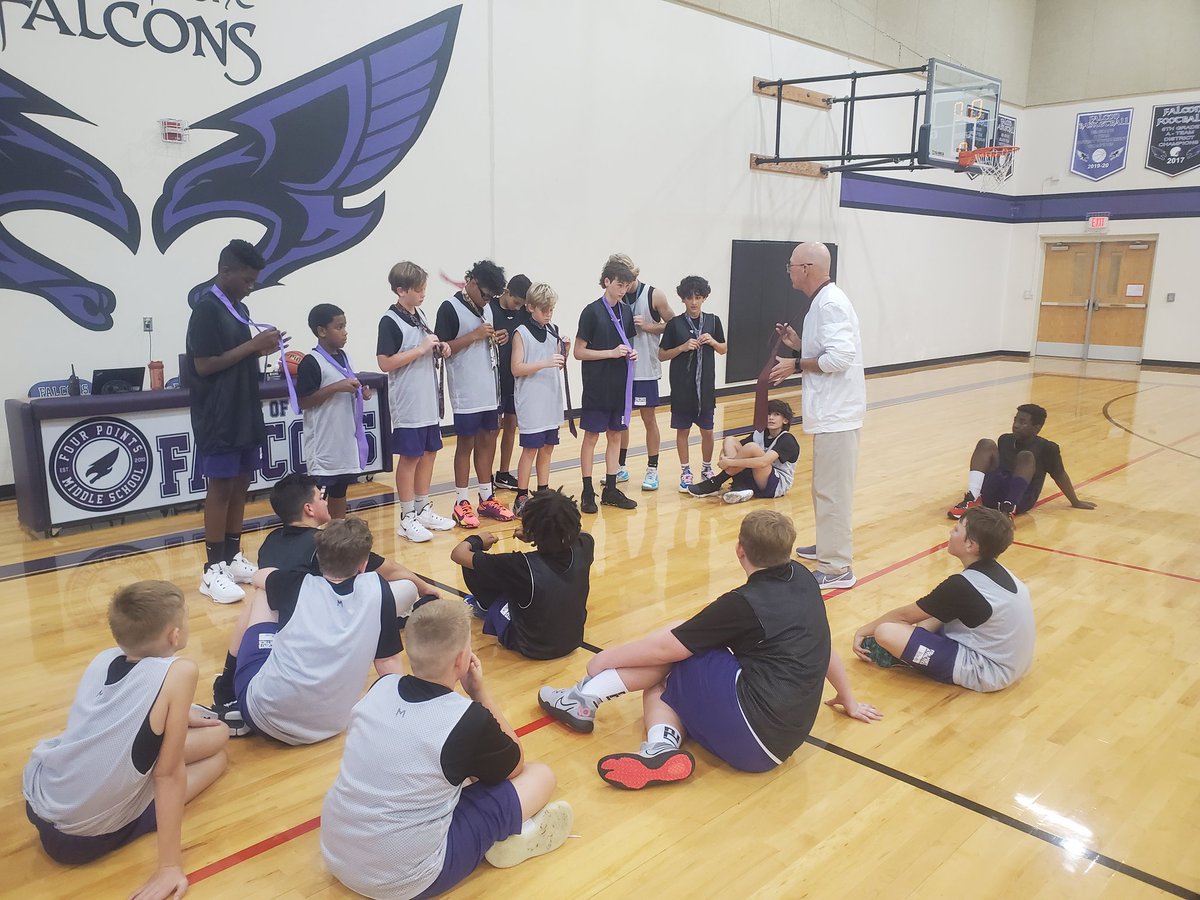 One of my favorite lessons Coach Scott's how to tie a half windsor knot. #morethansports #lifelesson