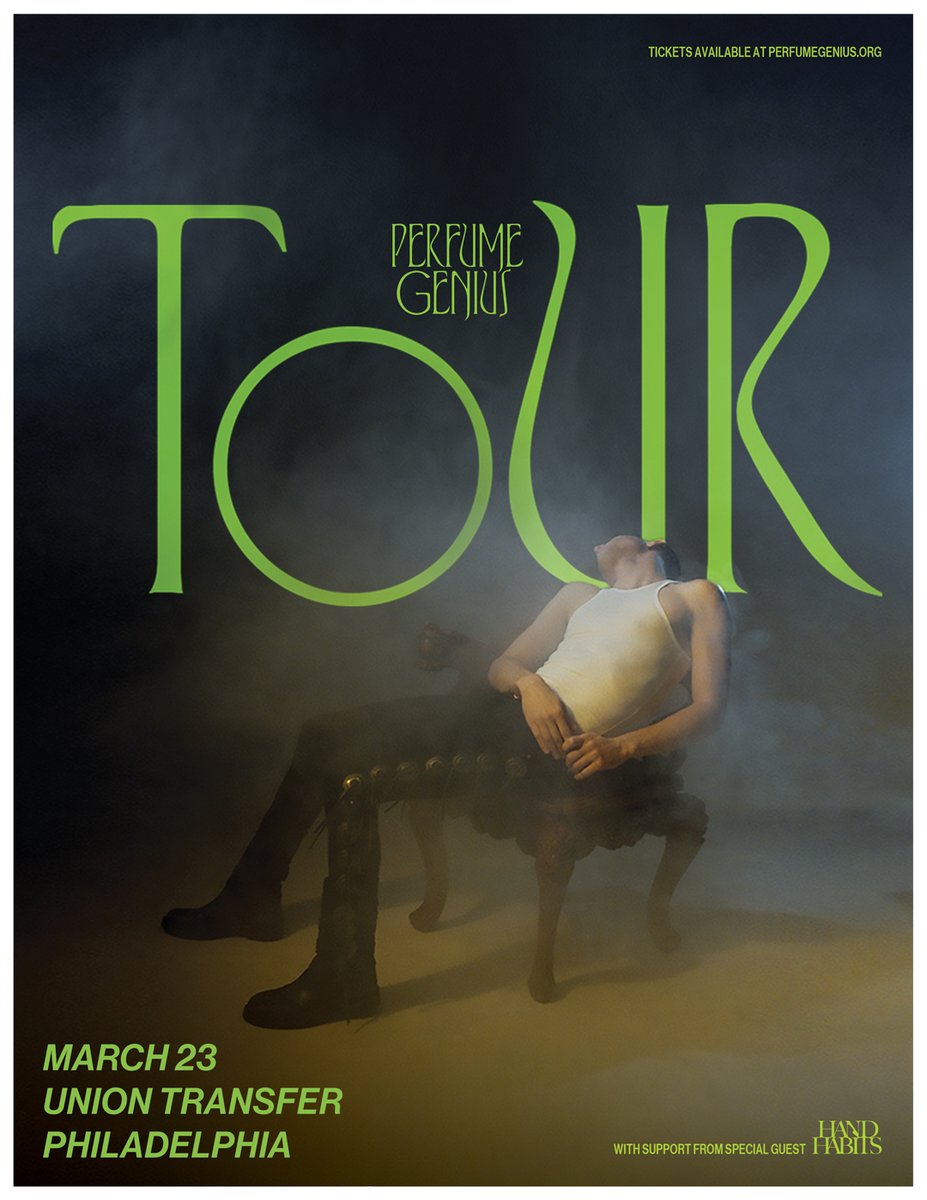 UnionTransfer's tweet photo. *Just Announced*
👉3/23 @perfumegenius with @hand_habits
🎟️On Sale Friday at 10:00am https://t.co/ECe8Fj7b8f https://t.co/vqQt8SneMn