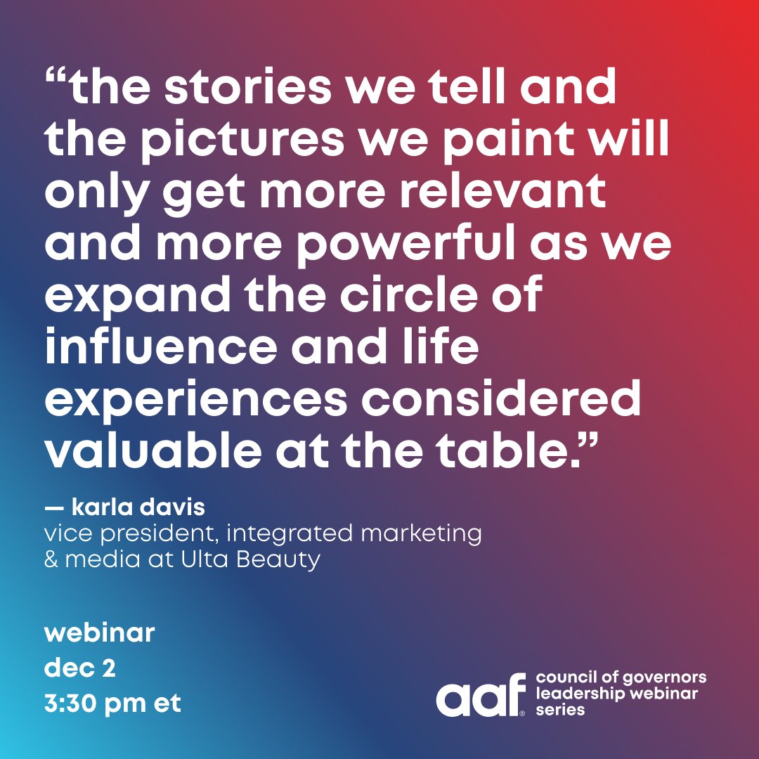 Join us for an interview with Karla Davis and get a peek into the “Life of an Advertising Hall of Achievement Inductee”us02web.zoom.us/webinar/regist…