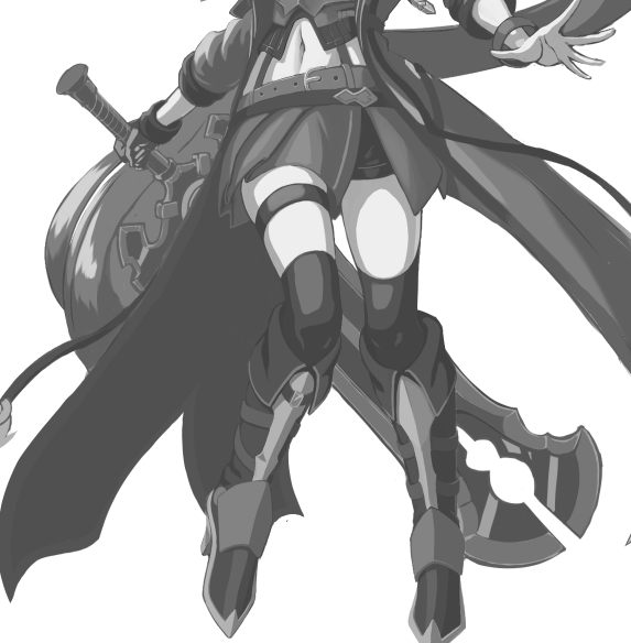 プリコネr 進捗 グリザイユ 剣塗りました つぎは長物の複雑な部分ですな プリ キナナキのイラスト