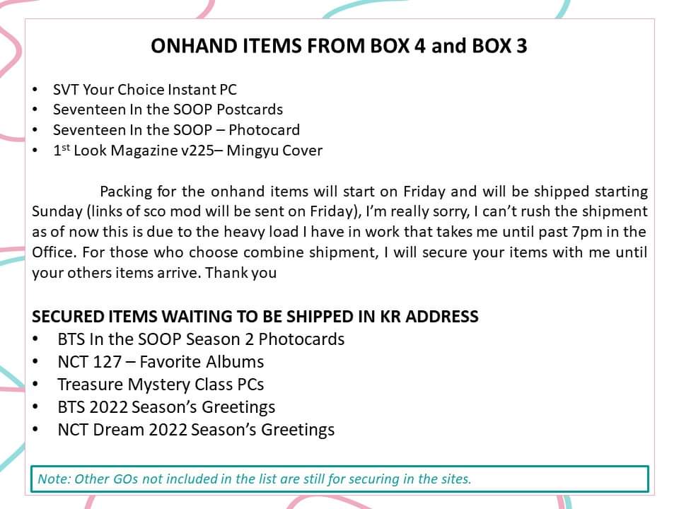 GoingMine_PH's tweet photo. #gmphupdate as of Nov. 16, 2021
Please see the attached photos for the status of the orders. If you have any questions feel free to send us a message.
P.S. I don't have other photos of the other items po na in transit na kasi nilagay na po diretso ni consol sa box agad π
π¨ https://t.co/Lhf0e4odPp