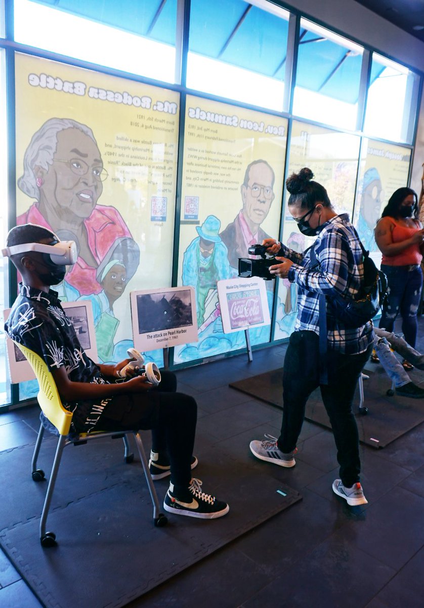 maya_bartolf's tweet photo. Congrats "A Way Out of No Way: Marin City's Hidden Shipbuilders" a historical exhibit created in #vr &amp; #ar by  #MarinCity youth sharing lost stories of Black shipyard workers in Sausalito during WW II @xrlearn @xrmarin @Marinlibrary @PerformingStars #xr #vrined #blackinxr #xrined https://t.co/Cjmfx2axRq