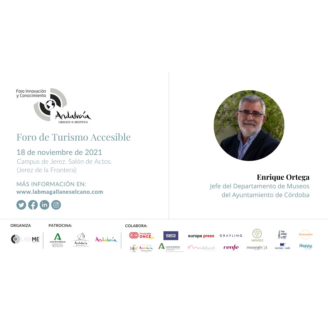 _LABME's tweet photo. (...) y presidente de la Junta Rectora del Parque Natural de la Sierra de Cazorla, Segura y las Villas; Enrique Ortega, jefe del Departamento de Museos del @ayuncordoba_es; y Luigi Leporiere, responsable del Área de Turismo Accesible en @Predif_Estatal. https://t.co/x3nyZGdjsD