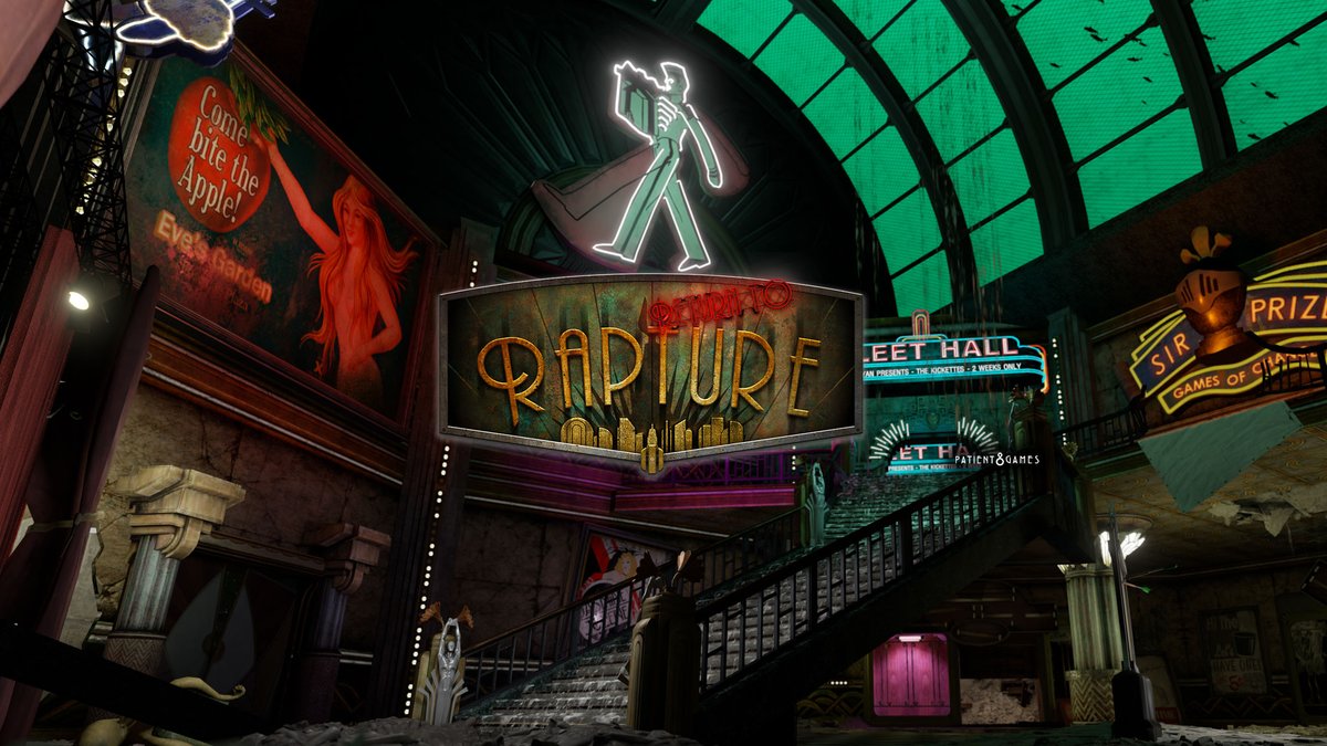 ReturnToRapture's tweet photo. Just launched our new website:
https://t.co/b3HiDV7BBA 
Give it a quick look, we'll expand it over time!
#Patient8 #ReturnToRapture #Bioshock #VR https://t.co/iiVZPrp9tu