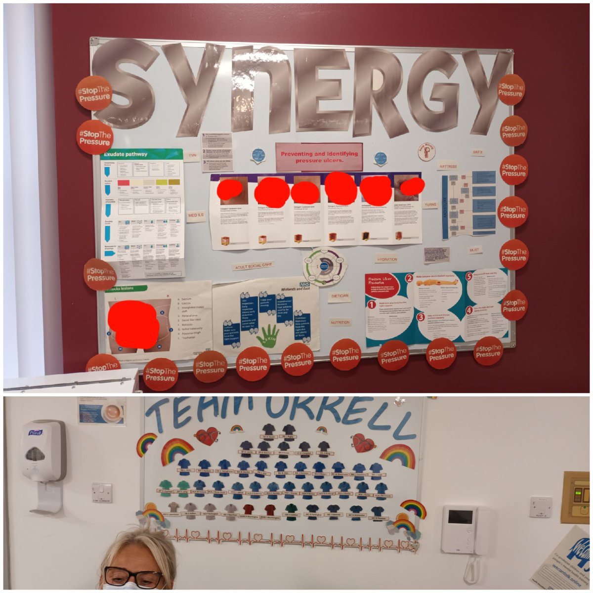 kathrynglass66's tweet photo. The best boards do really belong to @WWLNHS 
@RabinaTindale @hadley_lesley #TeamInce #TeamOrrell #TeamCAU #TeamED 👌👌👌👌
#peopleattheheartofallwedo #safecare #stopthepressure https://t.co/ccLyE52lj8