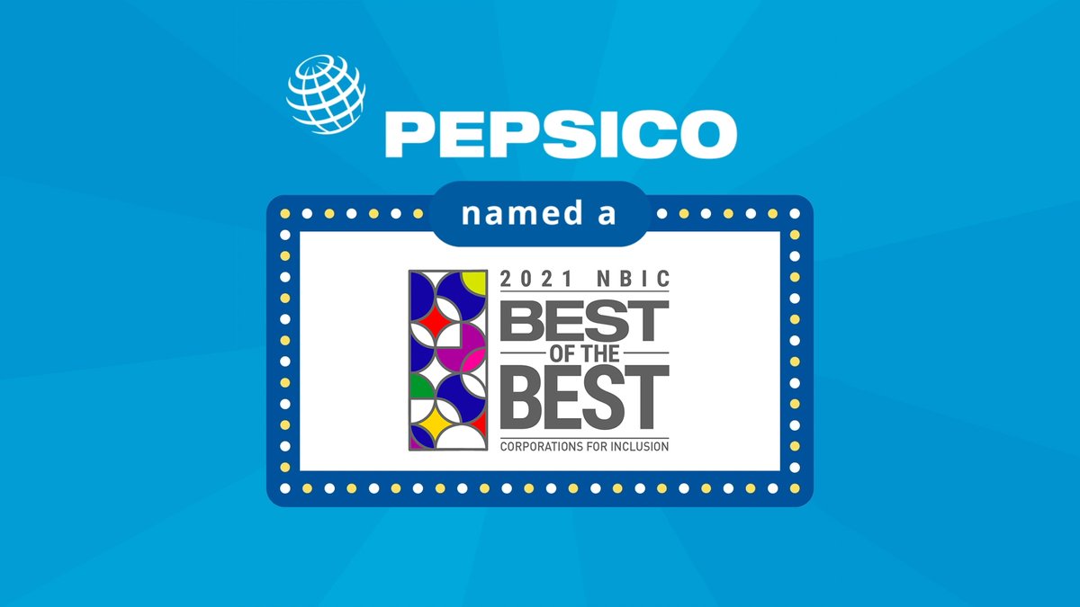 schellekensron's tweet photo. Humbled that @PepsiCo has been selected as one of the 2021 NBIC Top 50 Best-of-the-Best Corporations for Inclusion by the @NGLCC &amp; their partners in the National Business Inclusion Consortium.

Our people are what make us great &amp; I'm honored to see this recognition! #BOTB21 https://t.co/SHMM0dA11l