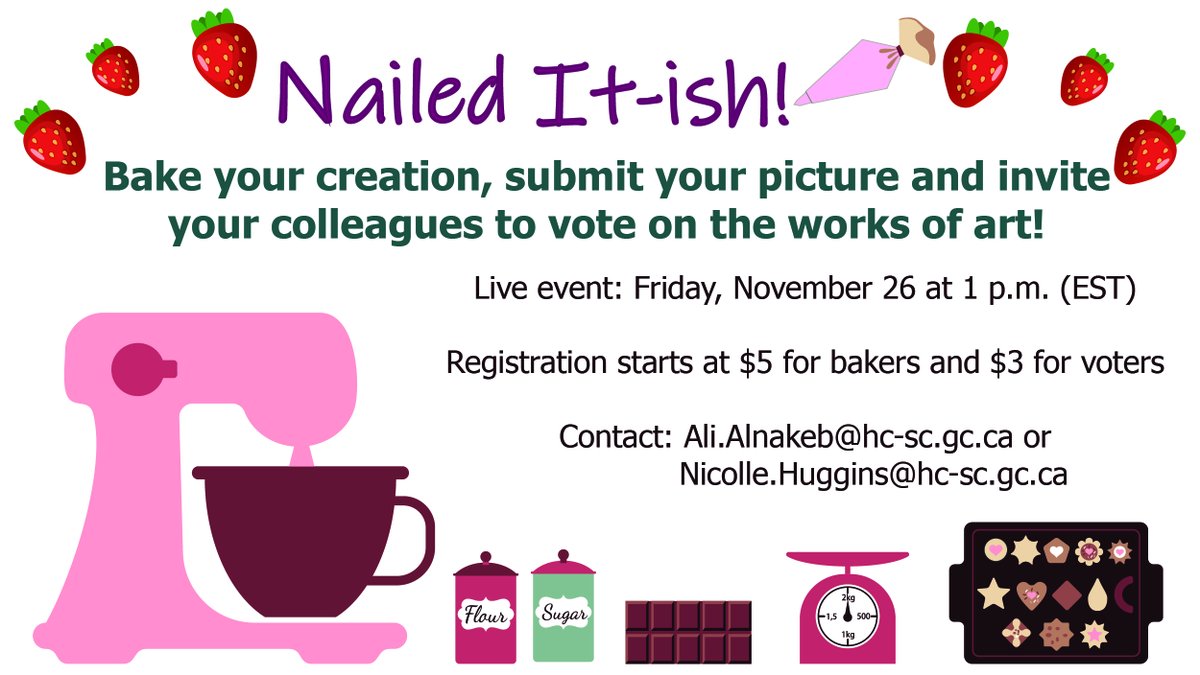 CSBHC2__DGSGSC2's tweet photo. This is your sign to indulge your sweet tooth! 🍫 Get your apron ready and bake-off in the (HC)2 campaign’s tastiest event, Nailed-It... ish!

Register today: https://t.co/8C1WENhrL7 https://t.co/tu4nXOU04v