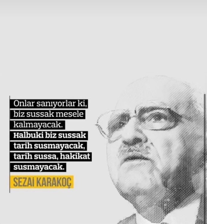#SezaiKarakoç
Nesillerin pusulası üstad.
Cenabı Allah rahmet etsin.