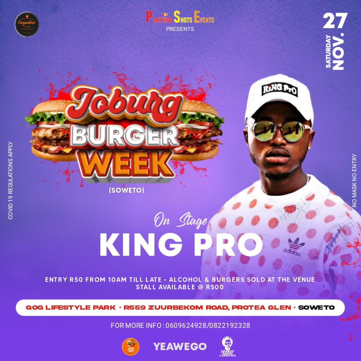 partying_e's tweet photo. Soweto Burger week 27 November 2021 #engadini in Protea . #November #soweto #iamadj #amapiano #artist #burger #fun #food #vibes #music #lineup https://t.co/yOvszT45l3