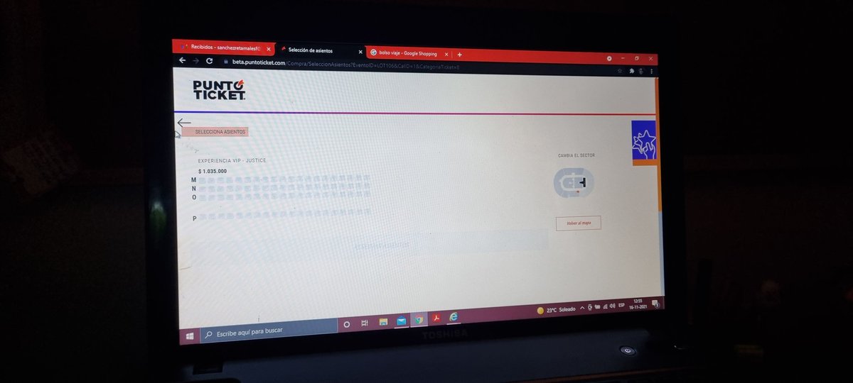 fcsanchezr's tweet photo. @puntoticket  error ? O entradas agotadas para justin? Me deja escoger el lugar pero no aparecen asientos disponibles!! https://t.co/zWdIkjaPkR