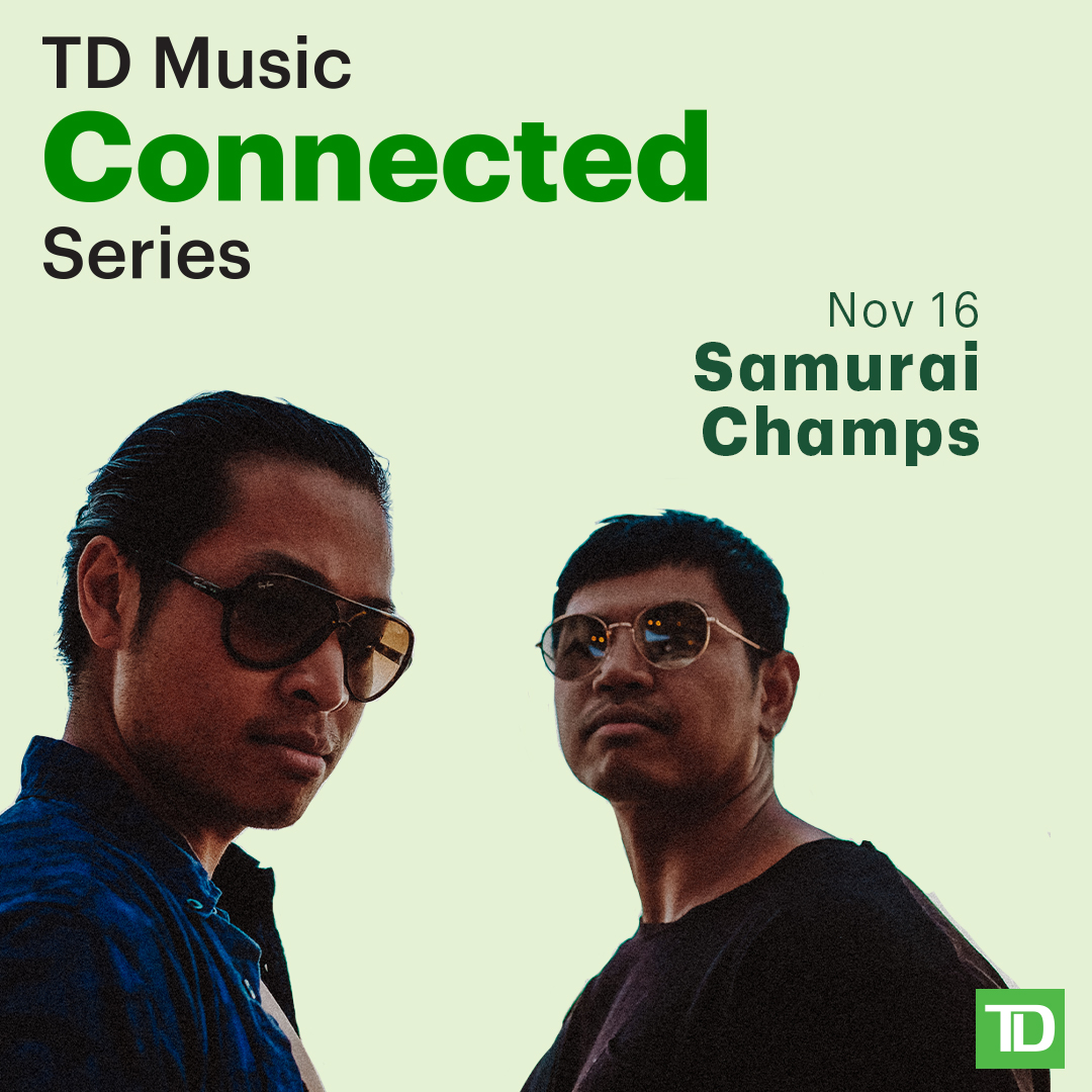 Today at 3 PM ET, Canadian-Asian duo @samuraichamps are ready to bring their hip-hop and R&amp;B sounds for a wild performance unlike any other!  Are you ready for the show? Catch it on YouTube. 
@TD_Canda #TDMusic