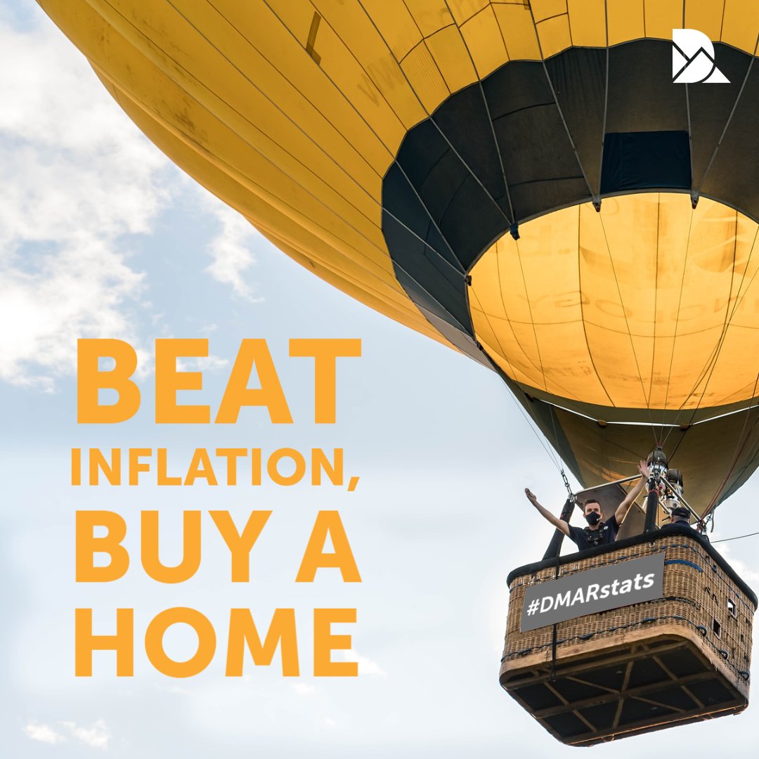 DMARealtors's tweet photo. Purchasing a home is a way to curb inflation for many. In a conventional 15, 20 or 30-year loan, your monthly payment is a fixed cost protecting you from inflation, which causes rent costs to increase. #DMARstats https://t.co/fwg9PxYSqA https://t.co/JFirH96kOg