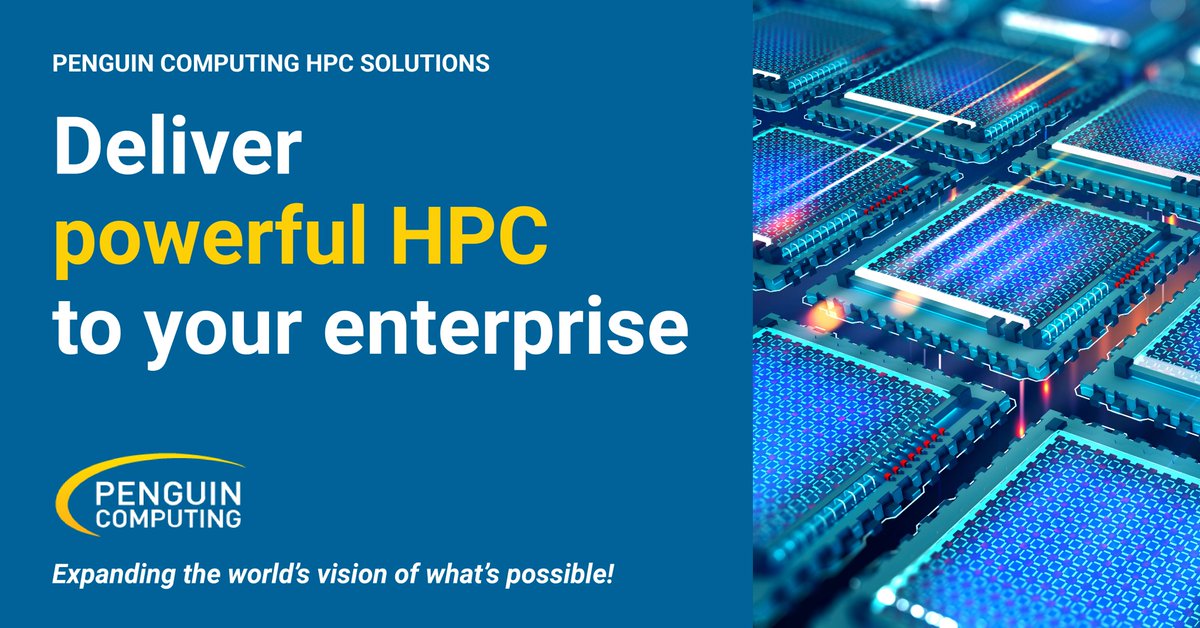 PenguinHPC's tweet image. In collaboration with @AMD + @intel, we&apos;re showcasing our TrueHPC solution at #SC21. Stop by our virtual booth to learn how your company can drive innovation with ready-to-run #HPC. Learn more:  bit.ly/3mMaaWv #HPCeverywhere #PenguinHPC