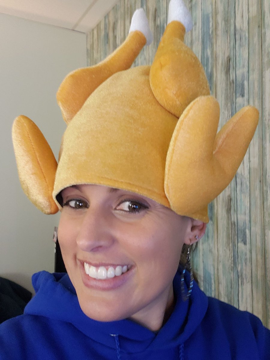It's Hats off to Teachers Day <a href="/MEDatBCE/">Bridge Creek Elem</a> and I'm here for it! The turkey was a great choice of hat for our upcoming break! #AmericanEducationWeek
#r2tlc 
<a href="/mrstechking/">Tasia K.</a> <a href="/RichlandTwo/">Richland School District Two</a>