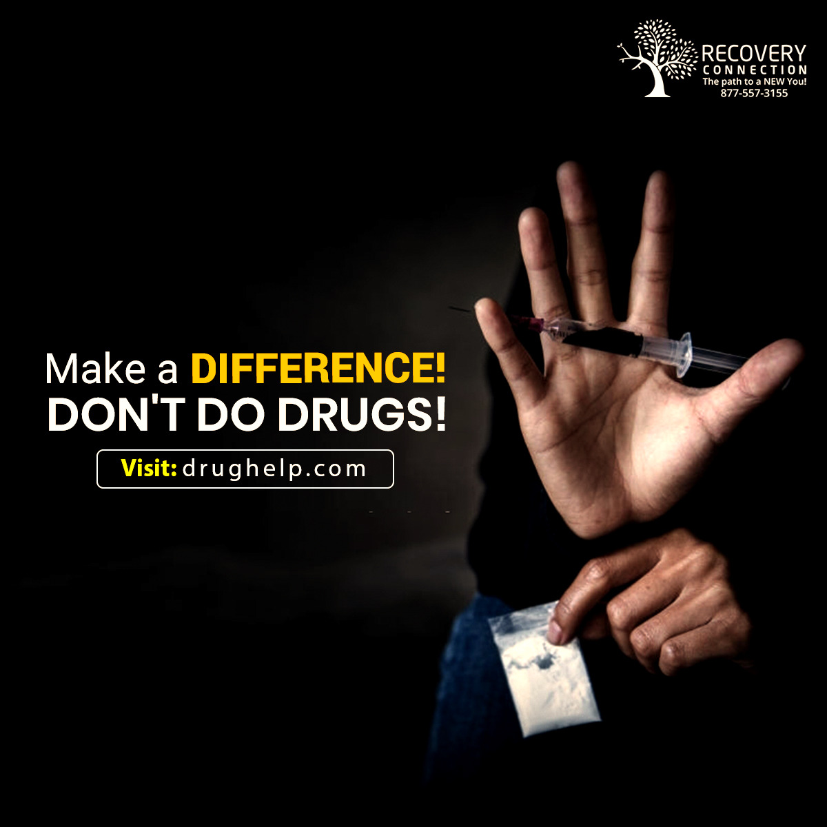 Be the difference. Connect with us- drughelp.com

#DrugHelp #painful #withdrawal #relapse #drugaddiction #depression #rehab #addictionawareness #health #selfcare #addictiontreatment #support #healing #therapy #addict #heroin #heroinaddiction #treatmentcenter #addiction