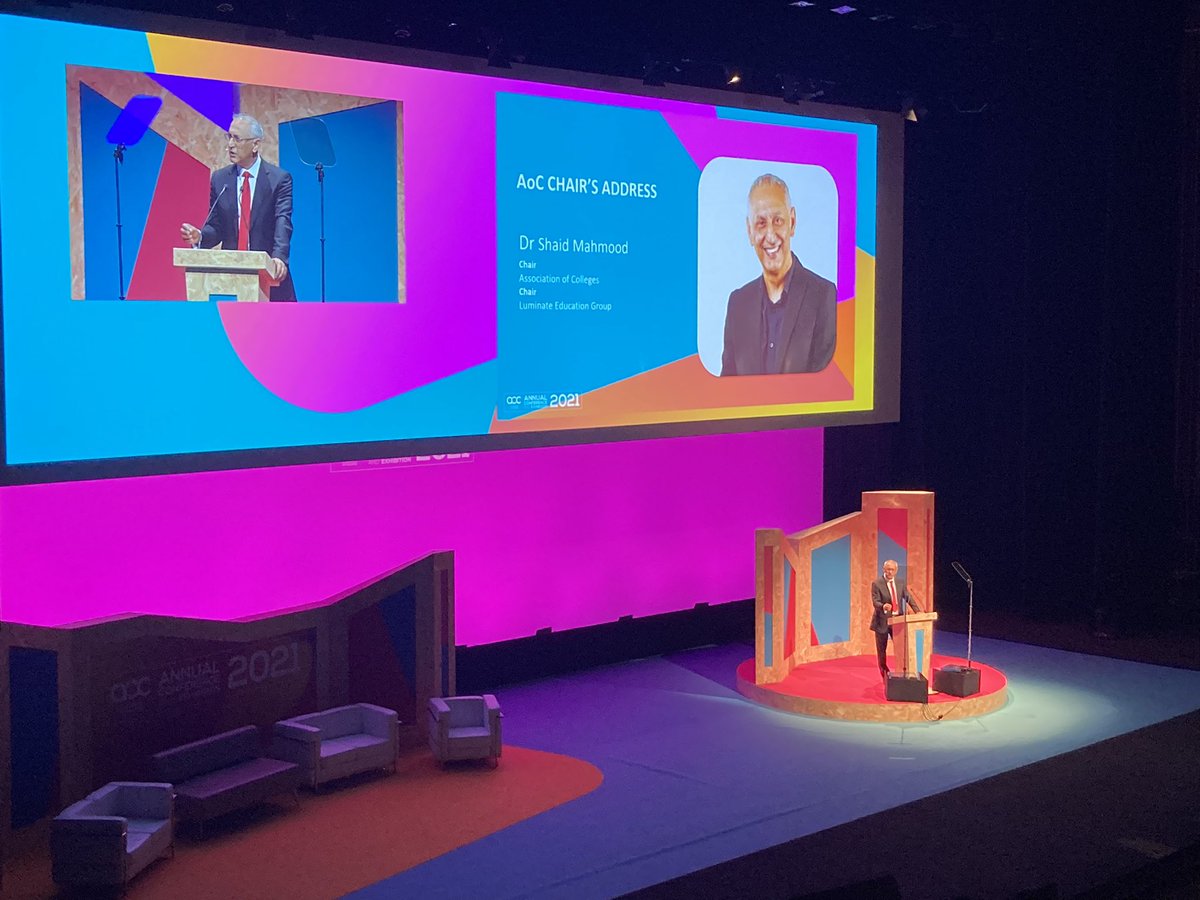Exceptional talk from <a href="/_ShaidMahmood/">Dr Shaid Mahmood MBE</a> at the #AoCConf. His passion on our colleges place in communities as well as the role of governance in equality shone through. By heck it was a good session