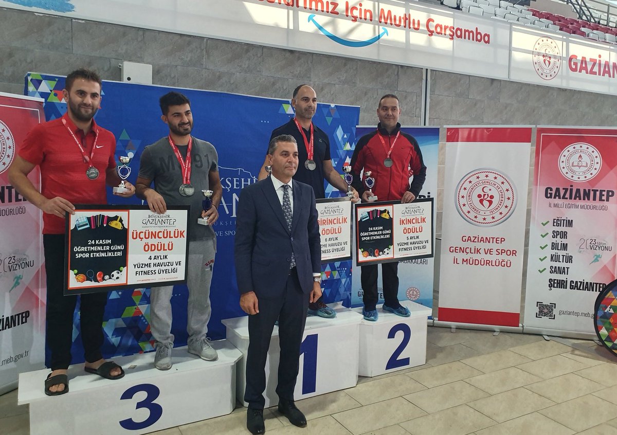 hsngdogan's tweet photo. Gaziyurt İlkokulu 
#sporşehrigaziantep
24 Kasım Öğretmenler günü etkinlikleri kapsamında yapılan yüzme yarışları 50 mt kurbağalama sitilde 1.    
50 mt serbest sitilde 2.olan okulumuz Müdür yardımcısı Önder Şirin Akıllar'ı tebrik ediyoruz. 
@gul_davut @yasintepe 
 @idris_turan_ https://t.co/hFHG0FFNjQ