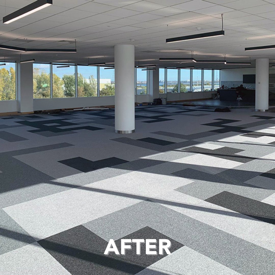 dctuk's tweet photo. Coming in HOT🔥🔥 from our Fitting Team! Look at these incredible before & after's😍 We used Nouveau Connections & Forbo Tessera Carpet Tiles as well as Forbo Allura Dryback LVT🥰
Shop NOW! @ https://t.co/Zn2LRzd2c2
#fittingproject #projectpost #new #dctuk #newproject https://t.co/aW6oNxHCI8