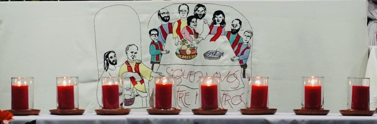 mgrsj's tweet photo. 16 de Noviembre, XXXII Aniversario #MartiresUCA  #ElSalvador “Siguen vivos entre nosotros”. https://t.co/RdvP8TVGKm