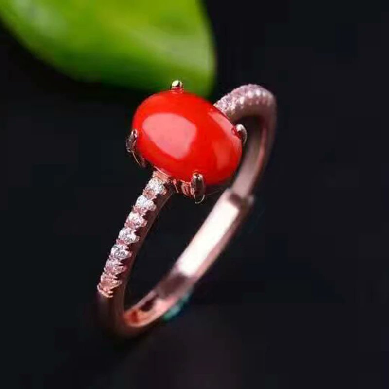 Buy Traditional Coral Stone Original Impon Finger Rings For Women Daily  Wear FR1093