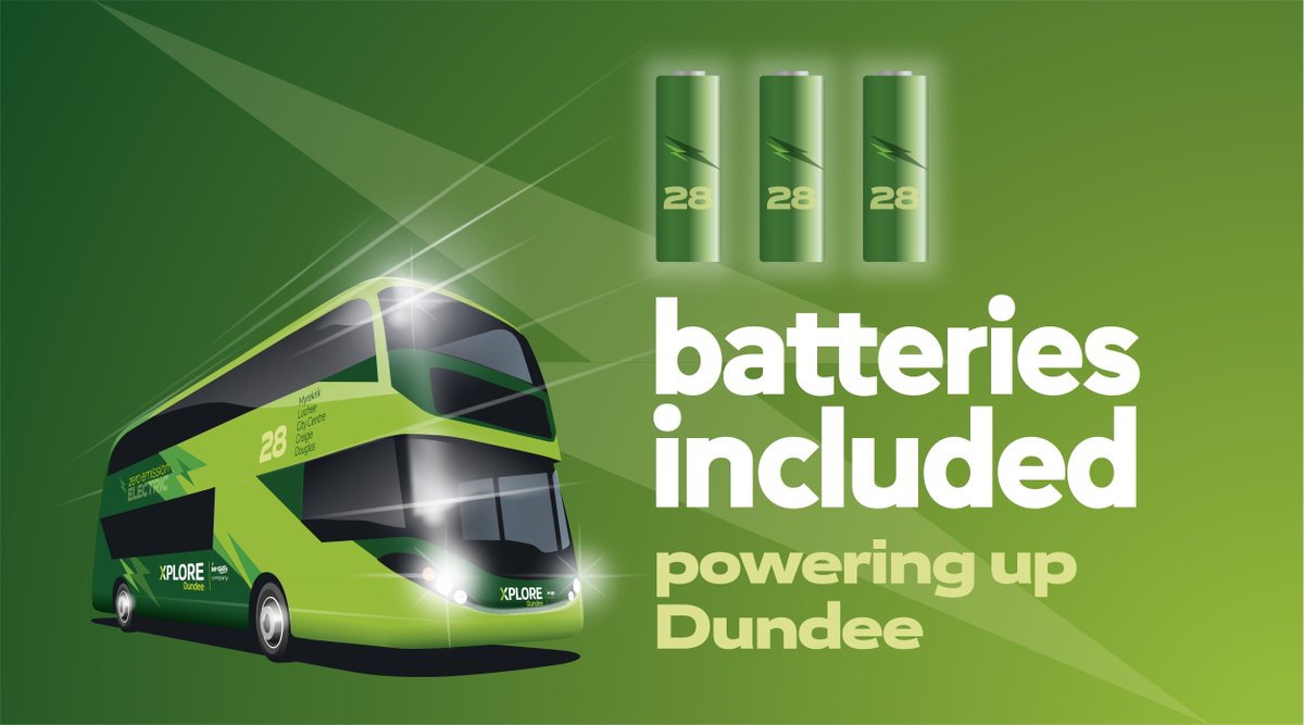 🚍 We’re getting ready to power up your first ever fully electric bus route in Dundee.

This is it. We’re on our way.

Brand new buses that come with batteries included this Christmas! 🔋🔋⚡️
