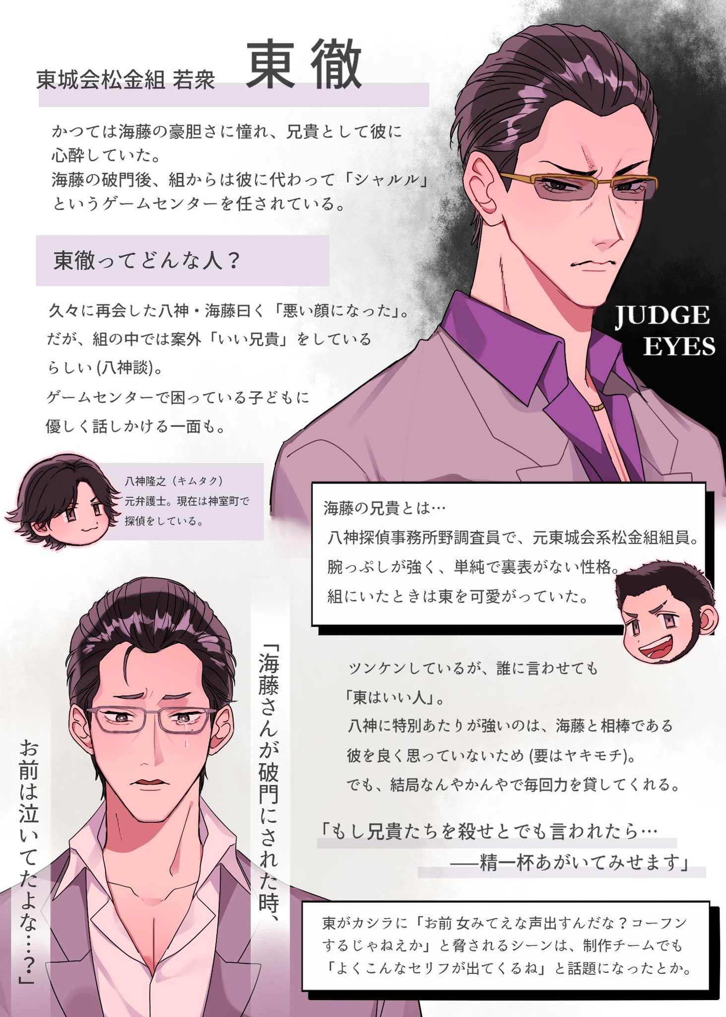 Twitter 上的 どーなつ ジャッジアイズ ロストジャッジメントと履修したので推しの東徹まとめました 対八神と対海藤で態度がガラッと変わるところが小型犬みたいで可愛いです 1枚目が審眼 2枚目がロスジャ T Co Pawjxngqxn Twitter Twitter 上的 どーなつ ジャッジアイズ ロストジャッジメントと履修したので推しの東徹まとめました 対八神と対海藤で態度がガラッと変わるところが小型犬みたいで可愛いです 1枚目が審眼 2枚目がロスジャ T Co Pawjxngqxn Twitter