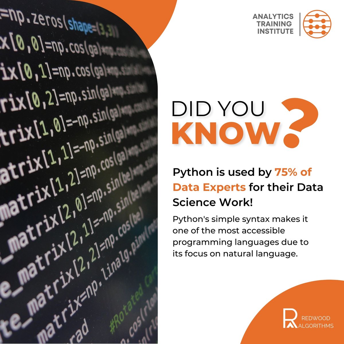 aicareersforall's tweet image. Fact of the Day🤓

#datascience #datascienceanalytics #datascienceanalysis #python #programming #programmer #analytics #analysis #fact #analyticstraininginstitute