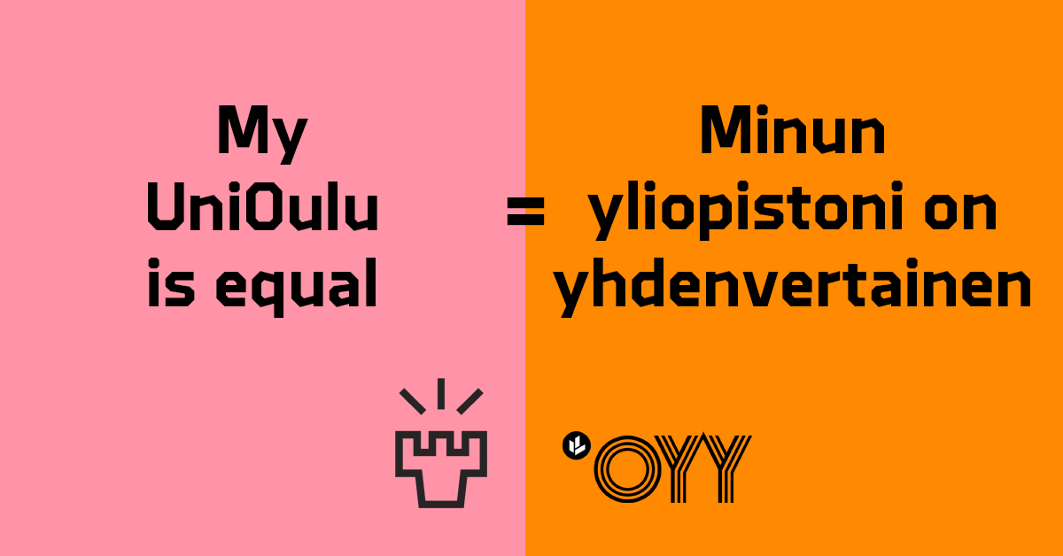 UniOulu's tweet photo. Oulun yliopistossa jokaisella on oikeus tuntea itsensä arvostetuksi, ja kaikilla on oikeus opiskella ja työskennellä turvallisessa ympäristössä. Lue lisää, miten voit toimia, jos kohtaat epäasiallista käytöstä: https://t.co/nVjF2CItNy  #EqualUniOulu #UniOulu https://t.co/FDXoiyjCoC