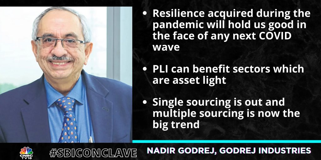 CNBCTV18Live's tweet photo. #CNBCTV18Exclusive | Resilience acquired during the pandemic will hold us good in the face of any next COVID wave, says Nadir Godrej of Godrej industries

#SBIConclave https://t.co/7mq7YYo0f2