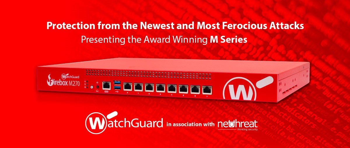 netthreatltd's tweet photo. WatchGuard has added NEW Fireboxes to its M Series, specifically engineered to defend SMBs from the newest and most ferocious attacks including encrypted malware. 
Discover the ALL NEW Firebox M290, M390, M590 and M690 at #WatchGuard Online: https://t.co/tP1sYdvh84
#cybersecurity https://t.co/HdjrNCtQx8