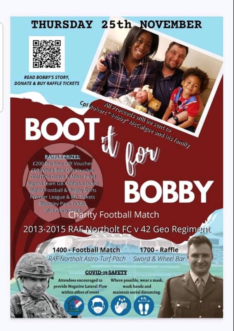 aacspr13's tweet photo. Bobby is a serving soldier given 6 months to live. This game and raffle is to raise money to support his wife and young children. Can I have as many retweets as possible please. 
Thank you https://t.co/tzYDqA2CB7