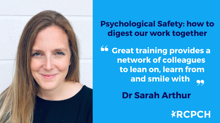 RCPCHtweets's tweet photo. In her blog, Dr Sarah Arthur highlights the importance of psychological safely. @Searthur 👉 https://t.co/2si7tYivGA https://t.co/mptS4FiXmv